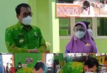 Wali Kota Metro, Wahdi Sirajuddin Tinjau Simulasi Pembelajaran Tatap Muka(PTM)
