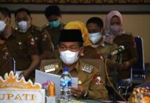 KPK memberikan apresiasi Pemerintah Kabupaten Lampung Utara Dalam Upaya Pencegahan Korupsi Terintegrasi.