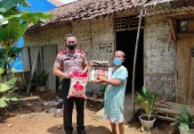 Sespimen Polri angkatan 61 tahun 2021, Kompol Eko Nugroho Sik Berikan Bantuan Sembako