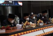 Rapat Paripurna DPRD Kota Metro Tentang Perubahan APBD Tahun 22021