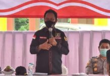 Mingrum Gumay Sosialisasi Perda Covid 19 di Kecamatan Kali Rejo Lampung Tengah