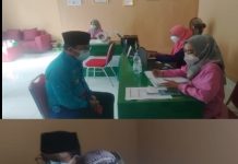 Walikota Metro Wahdi Siradjuddin dan Wakil,Melakukan Vaksinasi ke 3 jenis Moderna
