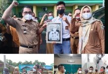 Walikota dan Wakil Walikota Metro Mengunjungi ke SMK N 3 Metro