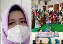 Kain Sisa Konveksi disulap Menjadi Keset yang Bermotif Nan Cantik