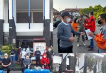 Peringatan Hari Olahraga Nasional ke-38 Tahun 2021 di Halaman Pemda Lampung Utara