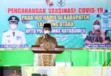 Bupati Hi. Budi Utomo, S.E., M.M.,Lakukan Percepatan Penanganan Vaksinasi Covid-19 pada Ibu Hamil