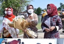 Ketua TP-PKK Tubaba Menyambut Kunker TP-PKK Propinsi Lampung