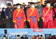 Pengukuhan Wahdi Sirajuddin dan Qomaru Zaman menjadi pendekar alumni Tapak Suci Putra Muhammadiyah