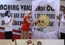 Ketua PMI Provinsi Lampung Launching Vaksinasi Covid-19 di Provinsi Lampung