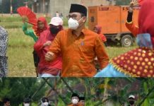 Walikota Metro Menghadiri Kegiatan Pertunjukan Seni di Alam Terbuka