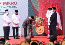 Wapres Ma’ruf Amin Resmikan Bank Wakaf Mikro Ponpes Muhammadiyah Sabilil Muttaqien di Metro