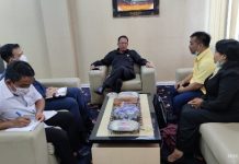kunjungan Perhimpunan Pemuda Hindu ( Peradah ) Lampung Tengah di ruang kerja Kantor DPRD Lampung