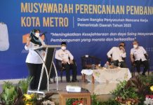 Wagub Chusnunia Buka Musrenbang Kota Metro dalam Rangka Penyusunan RKPD Tahun 2023
