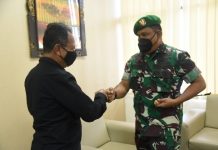 Ketua DPRD Provinsi Lampung Menerima Kunjungan Silaturahmi Danrem 043/Gatam Brigjen TNI Ruslan Effendy