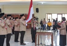 Ketua Kwada Pramuka Lampung Chusnunia Chalim Lantik Pengurus Mabicab Pesawaran Masa Bakti 2021-2026