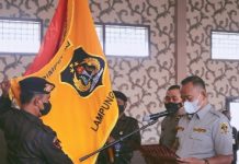 Ketua DPRD Provinsi Lampung Hadiri Pelantikan KB Putra-Putri Polri resor Lampung Selatan