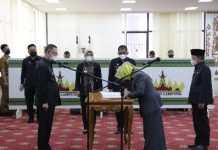 Pelantikan Pimpinan Tinggi Pratama Gubernur minta Satker Lebih Giat Dalam Pembangunan Di Provinsi Lampung