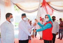 Ketua PMI Provinsi Lampung Lantik Pengurus PMI Kabupaten Tanggamus Masa Bakti 2022-2027