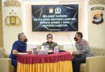 Ketua DPRD Lampung Hadiri Kunker Komisi I di Polda Lampung