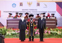 Wagub Hadiri Sidang Terbuka Penerimaan Mahasiswa Baru Itera Tahun Akademik 2022/2023