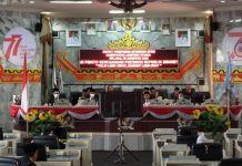 DPRD Lampura Gelar Paripurna Istimewa Mendengarkan Pidato Kenegaraan HUT RI Ke – 77