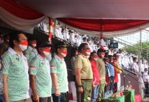 Mingrum Gumay SH., MH Hadiri Liga Santri PSSI Piala Kasad Tahun 2022