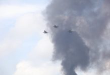 Gubernur dan Danlanud Dampingi Kasau Marsekal TNI Fadjar Prasetyo Saksikan Latihan tempur Jalak Sakti