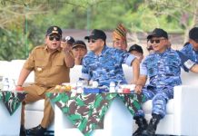 Gubernur Arinal Djunaidi Dampingi KSAU Saksikan Latihan Matra Udara II Jalak Sakti Koopsud I