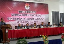 KPUD Se-Provinsi Lampung Gelar Rakor Tahapan Pemilu Serentak 2024