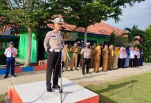 Gelar Sosialisasi Tertib Berlalulintas, Sat Lantas Polres Mesuji Sambangi Sekolah-Sekolah