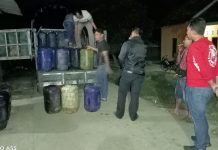 Kapolres dan Dandim 0412 Lampura, Grebek Gudang Penimbunan BBM Bersubsidi