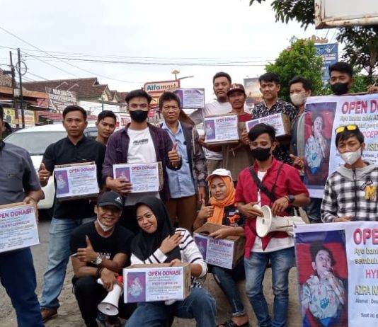 Turun Kejalan, Musisi Baradatu Waykanan dan Bukit Kemuning Open Donasi Bantu Azra Penderita Hydrocephalus