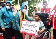 Pencegahan Stunting di Kota Metro, TP PKK Provinsi Lampung Lakukan Pembinaan dan Serahkan Bantuan