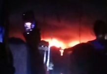 Satu Unit Toko Baju Dipasar Dekon Kotabumi Terbakar