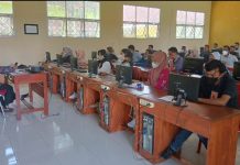 605 Calon Anggota Panwascam Lampura Mulai Ikuti CAT. Ini Tahapannya