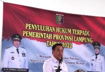 Pemprov Lampung melaksanakan Penyuluhan Hukum Terpadu di Kabupaten Pringsewu