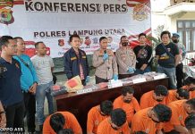 Polres Lampura Berhasil Ungkap 20 Kasus dan Amankan 22 Tersangka