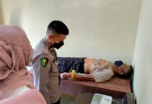 Personil Polsubsektor Mesuji Pusat Jalani Tes Kesehatan Rutin