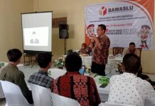 Gelar Sosialisasi Perbawaslu, Bawaslu Lampura Berikan Penguatan Secara Kelembaan Kepada Panwascam