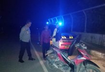 Patroli Harkamtibmas, Polsek Way Serdang Sasar Pintu Exit Tol Desa Bumi Harapan