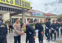 Kapolres Mesuji Lepas 12 Atlet Judo Ikuti Ajang Porprov