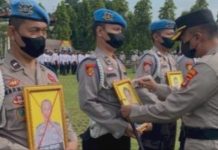 Komitmen Institusi Polri, Terlibat Judi dan Narkoba, Lima Anggota Polres Lampura Dipecat