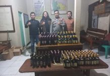 Ratusan Botol Miras Berhasil Diamankan Anggota Unit Reskrim Polsek Tanjung Raya