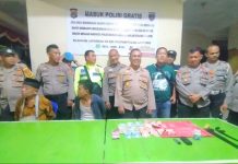 Kedapatan Bawa Shabu dan Sajam Di Acara Hajatan, RON dan MAH Ditangkap Team Gabungan Polres Lampung Utara