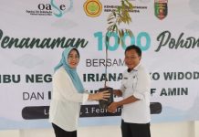 Pemprov Lampung Ikuti Penanaman 1000 Pohon Buah Secara Serentak