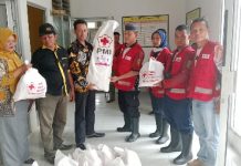 PMI Lampung Distribusikan Bantuan Ke Lokasi Bencana Banjir di Lampung Tengah