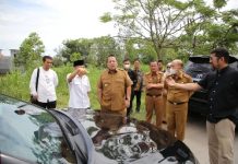 Gubernur Arinal Tnjau Lokasi Pembangunan Gerbang Selamat Datang di Pintu Tol Kota Baru, Tahapan Pembangunan Dimulai Juli 2023