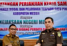 Cegah Tersandung Hukum, DPMPTSP Mesuji Jalin Kerjasama Dengan Kejari