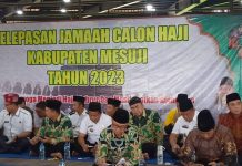 Sekda Mesuji Lepas 35 Jamaah Haji Berangkat ke Tanah Suci Mekkah
