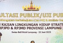 Pemprov Lampung Gelar Konsultasi Publik I Penyusunan Kajian Lingkungan Hidup Strategis RPJPD dan RPJMD dengan mengacu pada Visi Indonesia 2045